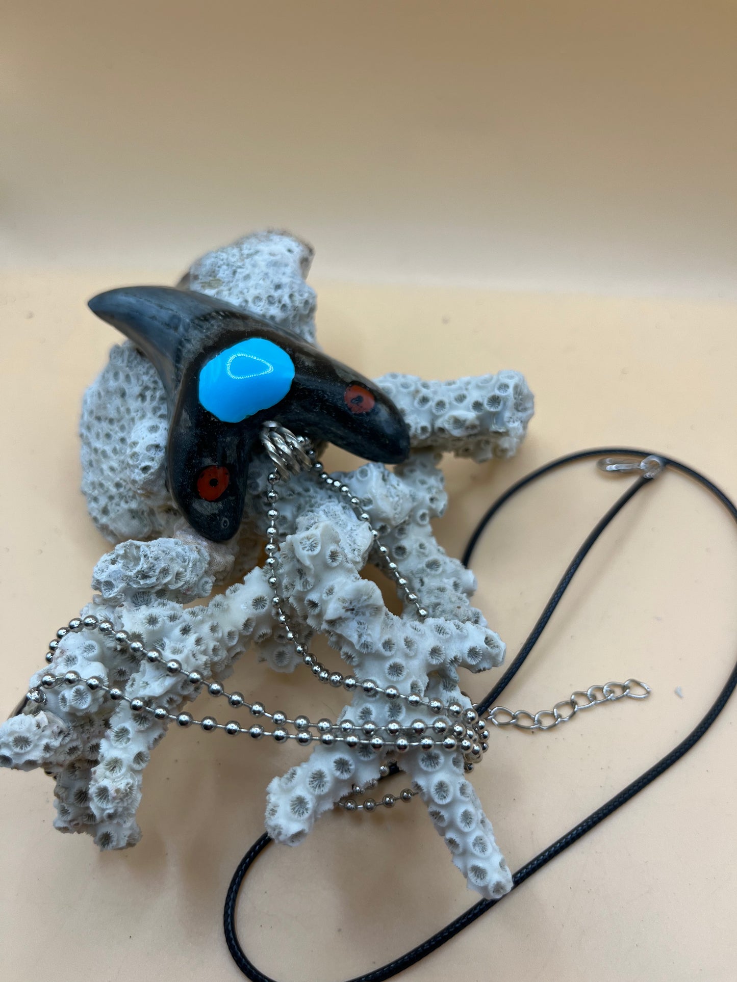 2.8” diver found Benedini inlaid with gems & polished.